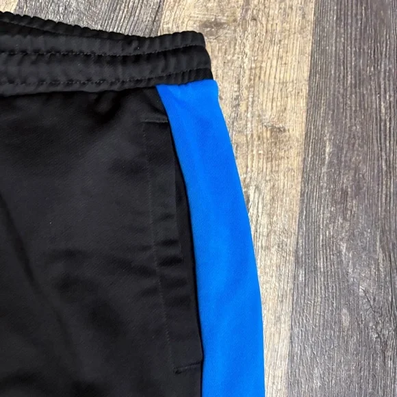 Puma Mens Track Pants XL Black Green Blue Stripe Joggers Athletic Sweatpants - Picture 4 of 10